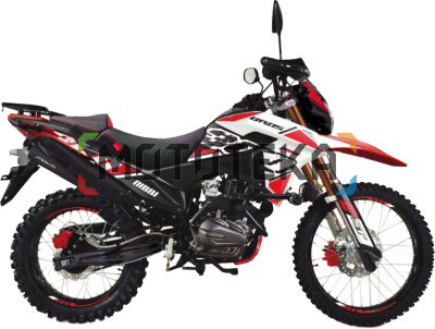 Мотоцикл кроссовый / эндуро RACER (Рейсер) RC300 - GY8B Bros красный с ПТС
