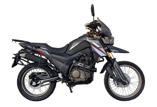 Мотоцикл кроссовый / эндуро Мотомир FIREGUARD 250 TRAVEL тёмно-серый с ПТС (+БАГАЖНИК) | Мототека