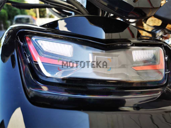 Скутер Мотомир Wizard LED 49.5 (150) чёрный | Мототека