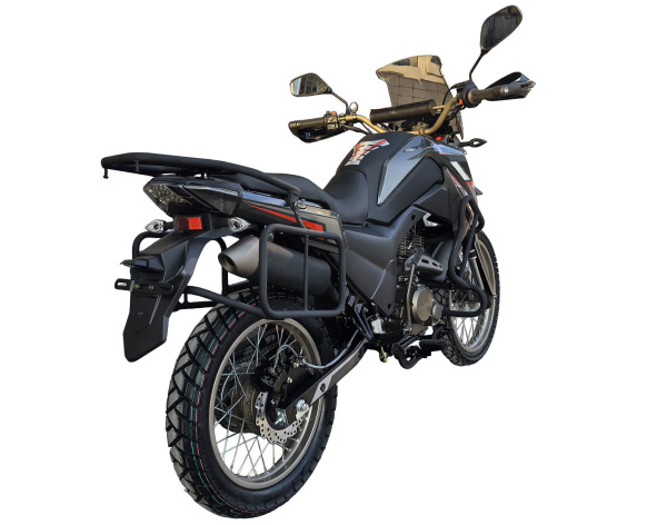 Мотоцикл кроссовый / эндуро Мотомир FIREGUARD 250 TRAVEL тёмно-серый с ПТС (+БАГАЖНИК) | Мототека