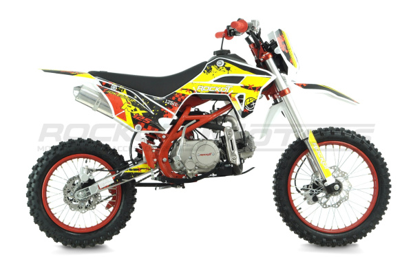 Питбайк ROCKOT (Рокот) BASIC 125E Jokester 2.0 (механ. сцепл.. эл. стартер. 17/14) | Мототека