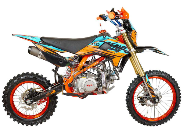 Питбайк KAYO (Кайо) EVOLUTION YX140EM 17/14 KRZ (механ. сцепл., эл. стартер 2022 г.) | Мототека
