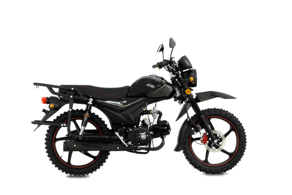 Мопед ROCKOT (Рокот) ALPHA OFFROAD M - 12 49.9 (125) чёрный глянцевый | Мототека