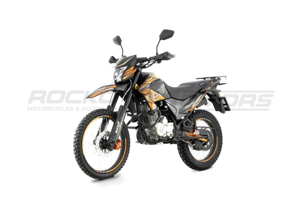 Мотоцикл кроссовый / эндуро ROCKOT (Рокот) XR250 чёрный/оранжевый 21/18 с ЭПТС | Мототека