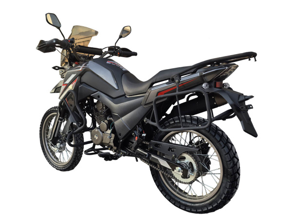 Мотоцикл кроссовый / эндуро Мотомир FIREGUARD 250 TRAVEL тёмно-серый с ПТС (+БАГАЖНИК) | Мототека
