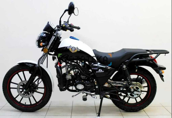 Мопед Мотомир STINGRAY 49.9 (110) белый/чёрный | Мототека